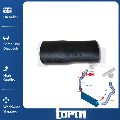 Intercooler turbo hose small - hose,